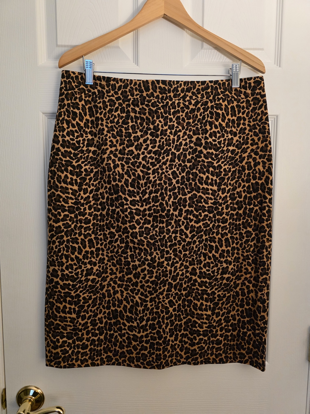 J. Crew Leopard Print Pencil Skirt - Brown & Black
